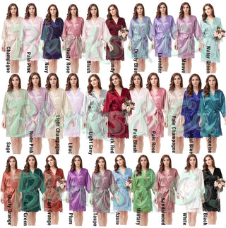 Satin Robe with lace - CHILD