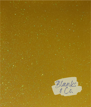 Glitter Faux Leather - Sunshine Yellow (Superfine)