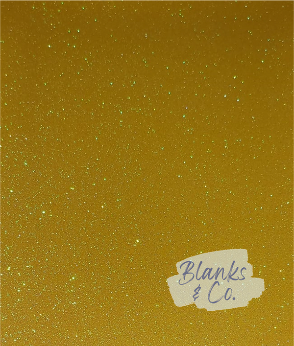 Glitter Faux Leather - Sunshine Yellow (Superfine)